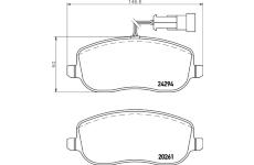 Sada brzdových destiček, kotoučová brzda HELLA PAGID 8DB 355 006-761