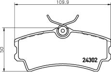 Sada brzdových destiček, kotoučová brzda HELLA PAGID 8DB 355 006-821