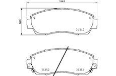 Sada brzdových destiček, kotoučová brzda HELLA PAGID 8DB 355 019-761