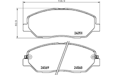 Sada brzdových destiček, kotoučová brzda HELLA PAGID 8DB 355 012-371