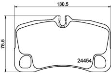 Sada brzdových destiček, kotoučová brzda HELLA PAGID 8DB 355 016-051