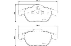 Sada brzdových destiček, kotoučová brzda HELLA PAGID 8DB 355 013-241