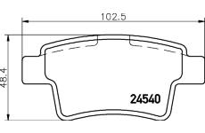 Sada brzdových destiček, kotoučová brzda HELLA PAGID 8DB 355 013-361