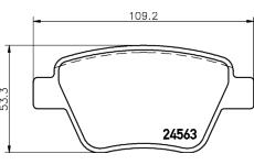 Sada brzdových destiček, kotoučová brzda HELLA PAGID 8DB 355 014-021