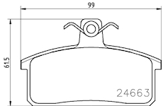 Sada brzdových destiček, kotoučová brzda HELLA PAGID 8DB 355 013-451