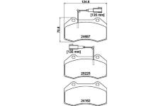 Sada brzdových destiček, kotoučová brzda HELLA PAGID 8DB 355 016-141