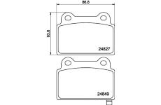 Sada brzdových destiček, kotoučová brzda HELLA PAGID 8DB 355 014-701