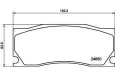 Sada brzdových destiček, kotoučová brzda HELLA PAGID 8DB 355 014-091