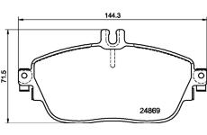 Sada brzdových destiček, kotoučová brzda HELLA PAGID 8DB 355 019-721