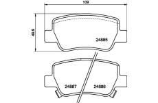 Sada brzdových destiček, kotoučová brzda HELLA PAGID 8DB 355 014-641