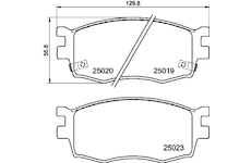 Sada brzdových destiček, kotoučová brzda HELLA PAGID 8DB 355 014-921