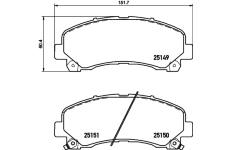 Sada brzdových destiček, kotoučová brzda HELLA PAGID 8DB 355 020-171