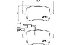 Sada brzdových destiček, kotoučová brzda HELLA PAGID 8DB 355 015-541