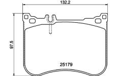 Sada brzdových destiček, kotoučová brzda HELLA PAGID 8DB 355 021-211