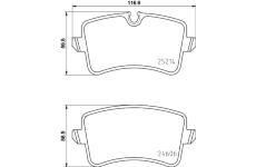 Sada brzdových destiček, kotoučová brzda HELLA PAGID 8DB 355 016-061