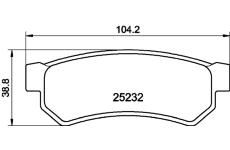 Sada brzdových destiček, kotoučová brzda HELLA PAGID 8DB 355 019-591