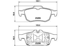 Sada brzdových destiček, kotoučová brzda HELLA PAGID 8DB 355 017-341