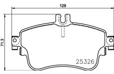 Sada brzdových destiček, kotoučová brzda HELLA PAGID 8DB 355 019-751