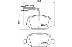 Sada brzdových destiček, kotoučová brzda HELLA PAGID 8DB 355 019-631