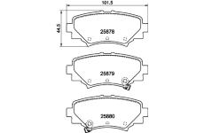 Sada brzdových destiček, kotoučová brzda HELLA PAGID 8DB 355 021-411