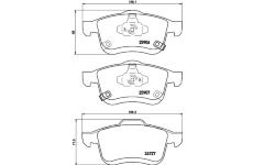 Sada brzdových destiček, kotoučová brzda HELLA PAGID 8DB 355 021-451