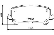 Sada brzdových destiček, kotoučová brzda HELLA PAGID 8DB 355 040-461