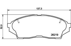 Sada brzdových destiček, kotoučová brzda HELLA PAGID 8DB 355 040-491