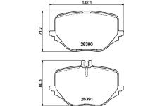 Sada brzdových destiček, kotoučová brzda HELLA PAGID 8DB 355 041-121