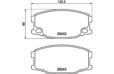 Sada brzdových destiček, kotoučová brzda HELLA PAGID 8DB 355 005-571
