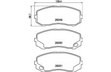 Sada brzdových destiček, kotoučová brzda HELLA PAGID 8DB 355 005-581