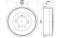 Brzdový buben HELLA PAGID 8DT 355 302-921