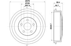 Brzdový buben HELLA PAGID 8DT 355 303-101