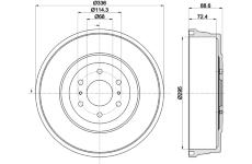 Brzdový buben HELLA PAGID 8DT 355 303-331