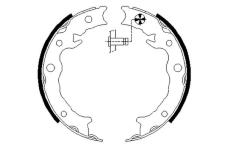 Sada brzdových čelistí, parkovací brzda HELLA PAGID 8DA 355 051-151