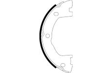 Sada brzdových čelistí, parkovací brzda HELLA PAGID 8DA 355 051-171