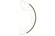 Sada brzdových čelistí, parkovací brzda HELLA PAGID 8DA 355 051-261