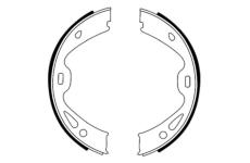 Sada brzdových čelistí, parkovací brzda HELLA PAGID 8DA 355 051-291
