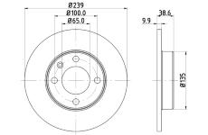 Brzdový kotouč HELLA PAGID 8DD 355 100-051