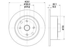 Brzdový kotouč HELLA PAGID 8DD 355 101-671