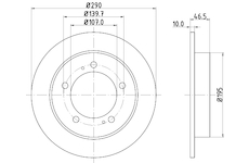 Brzdový kotouč HELLA PAGID 8DD 355 103-611