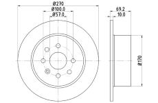 Brzdový kotouč HELLA PAGID 8DD 355 104-661