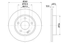 Brzdový kotouč HELLA PAGID 8DD 355 105-971