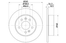 Brzdový kotouč HELLA PAGID 8DD 355 106-441