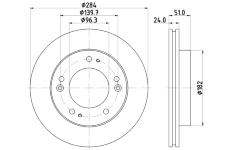 Brzdový kotouč HELLA PAGID 8DD 355 107-381