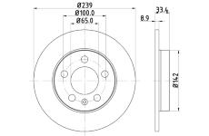Brzdový kotouč HELLA PAGID 8DD 355 107-461