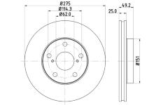 Brzdový kotouč HELLA PAGID 8DD 355 118-691