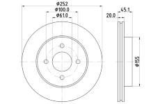Brzdový kotouč HELLA PAGID 8DD 355 112-961