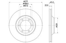 Brzdový kotouč HELLA PAGID 8DD 355 113-041