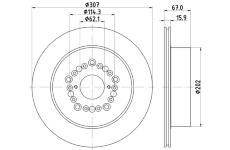 Brzdový kotouč HELLA PAGID 8DD 355 113-151