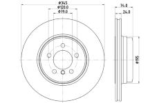 Brzdový kotouč HELLA PAGID 8DD 355 122-251